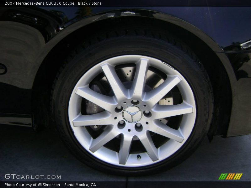 Black / Stone 2007 Mercedes-Benz CLK 350 Coupe