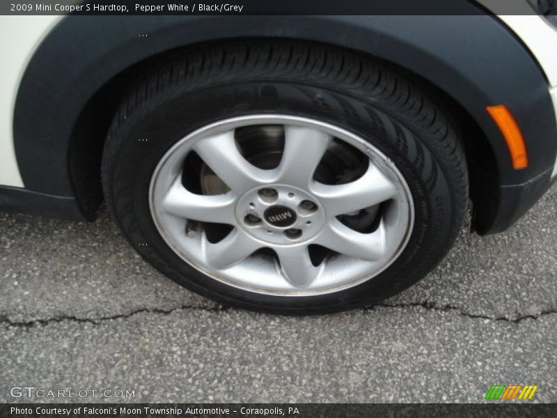 Pepper White / Black/Grey 2009 Mini Cooper S Hardtop