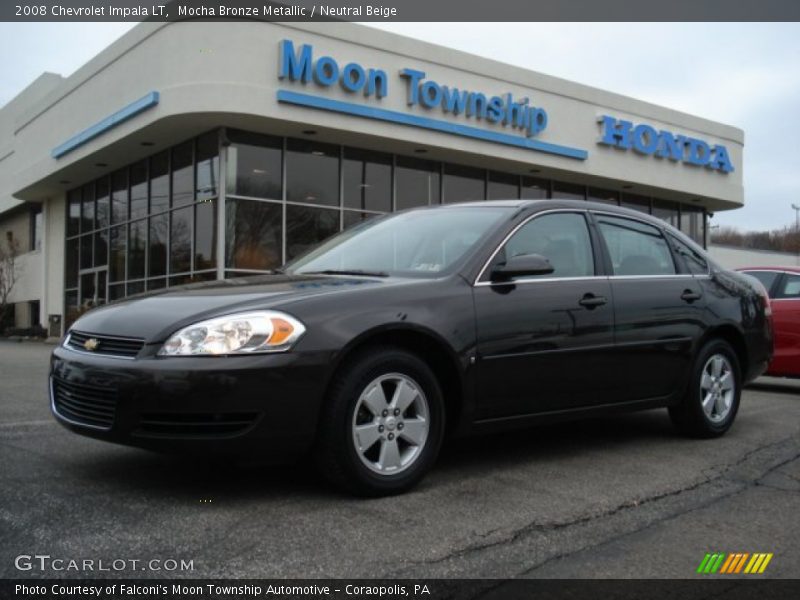 Mocha Bronze Metallic / Neutral Beige 2008 Chevrolet Impala LT