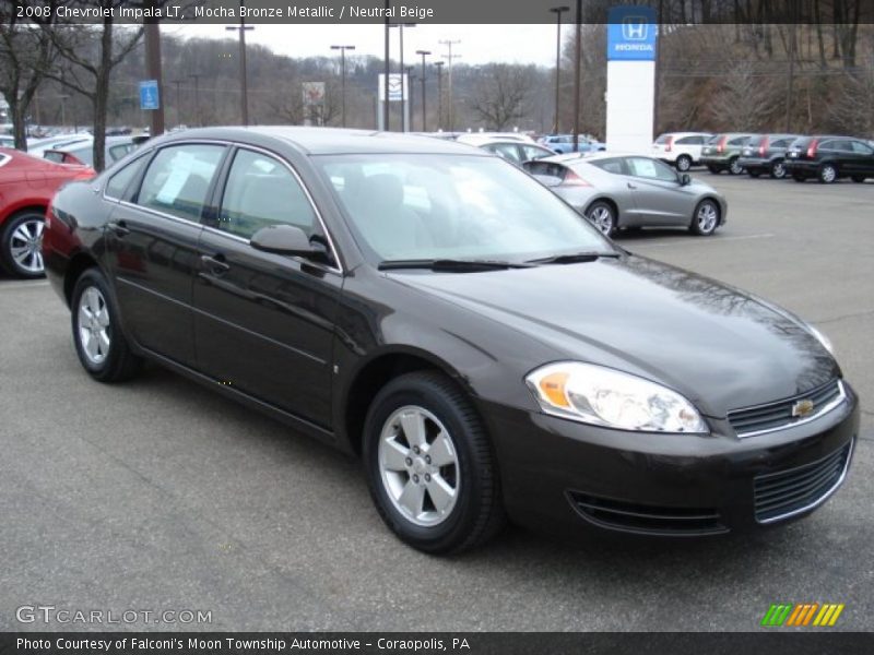 Mocha Bronze Metallic / Neutral Beige 2008 Chevrolet Impala LT