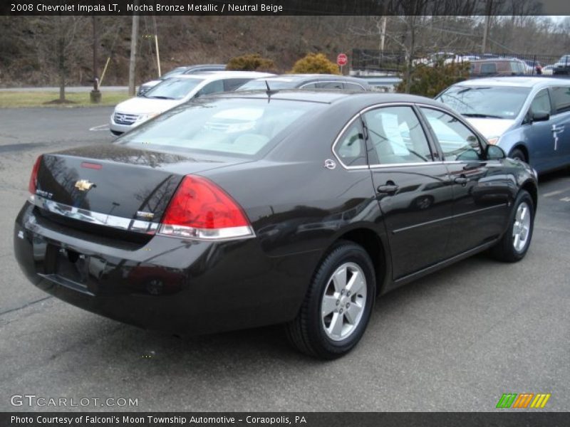 Mocha Bronze Metallic / Neutral Beige 2008 Chevrolet Impala LT