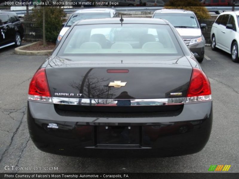 Mocha Bronze Metallic / Neutral Beige 2008 Chevrolet Impala LT