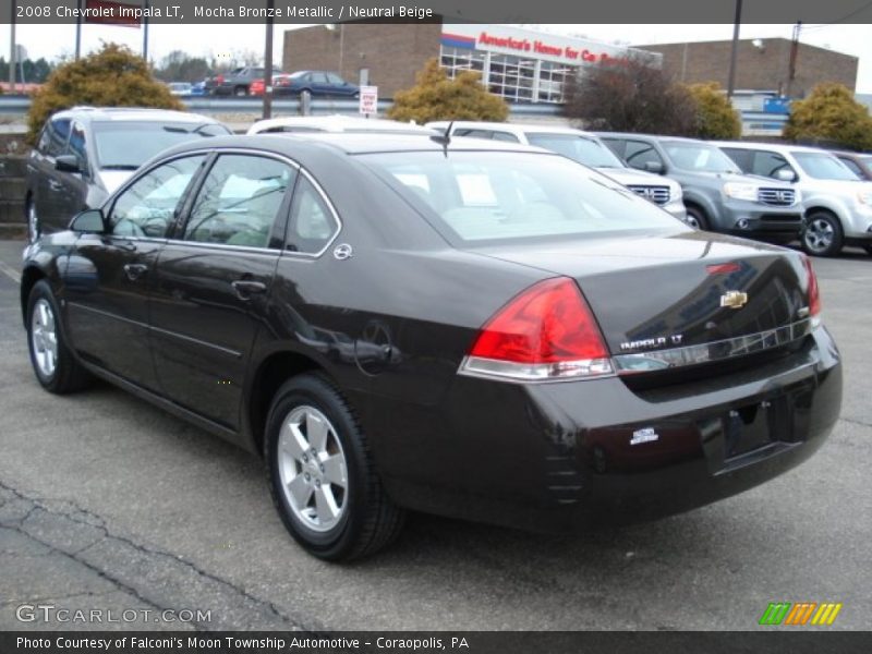 Mocha Bronze Metallic / Neutral Beige 2008 Chevrolet Impala LT