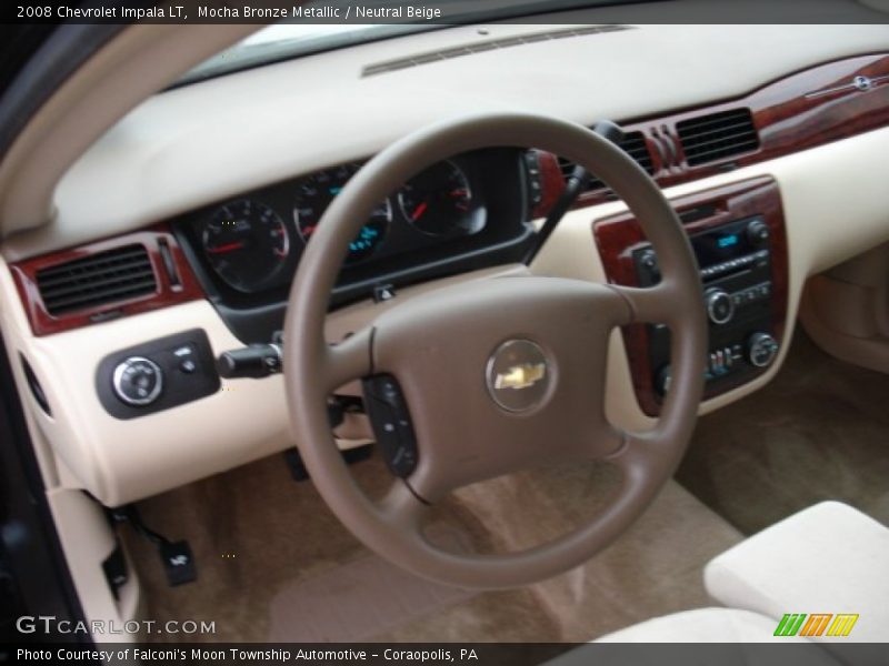 Mocha Bronze Metallic / Neutral Beige 2008 Chevrolet Impala LT