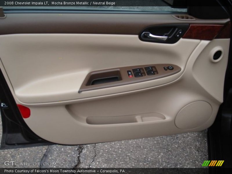 Mocha Bronze Metallic / Neutral Beige 2008 Chevrolet Impala LT