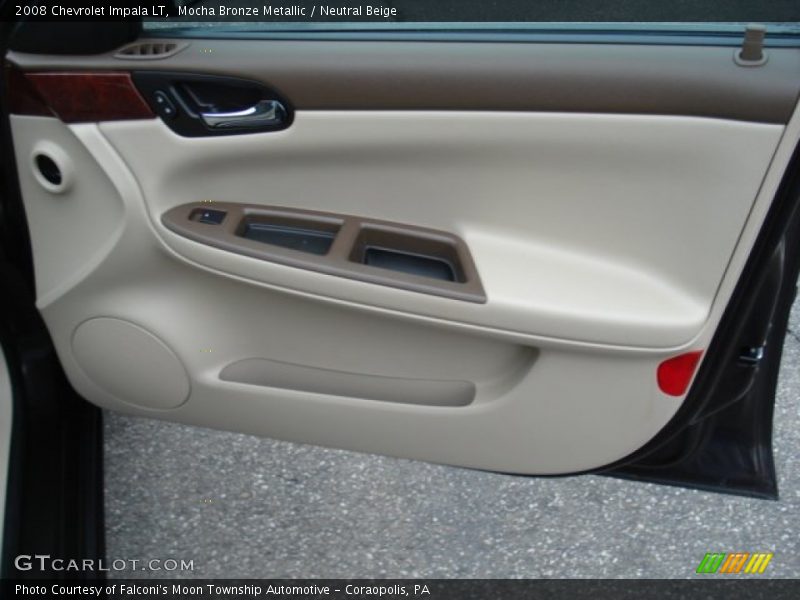 Mocha Bronze Metallic / Neutral Beige 2008 Chevrolet Impala LT