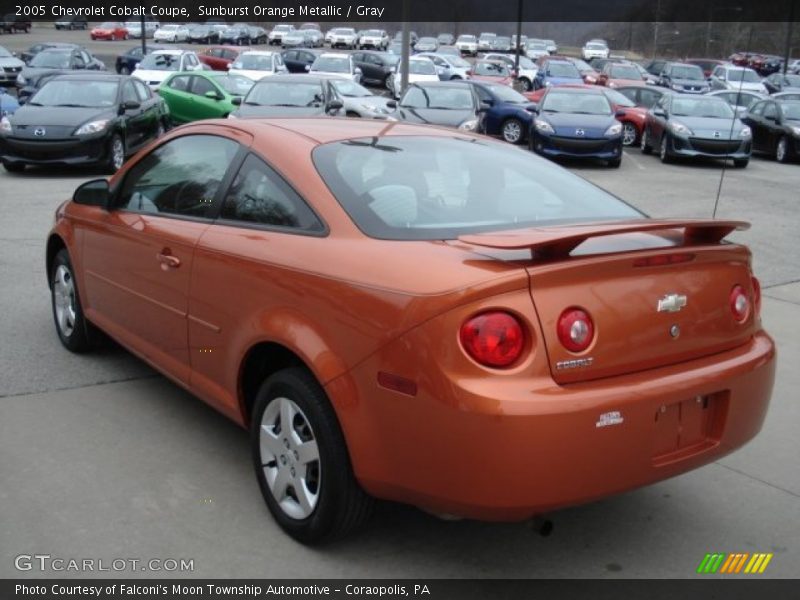 Sunburst Orange Metallic / Gray 2005 Chevrolet Cobalt Coupe