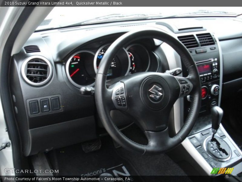 Quicksilver Metallic / Black 2010 Suzuki Grand Vitara Limited 4x4