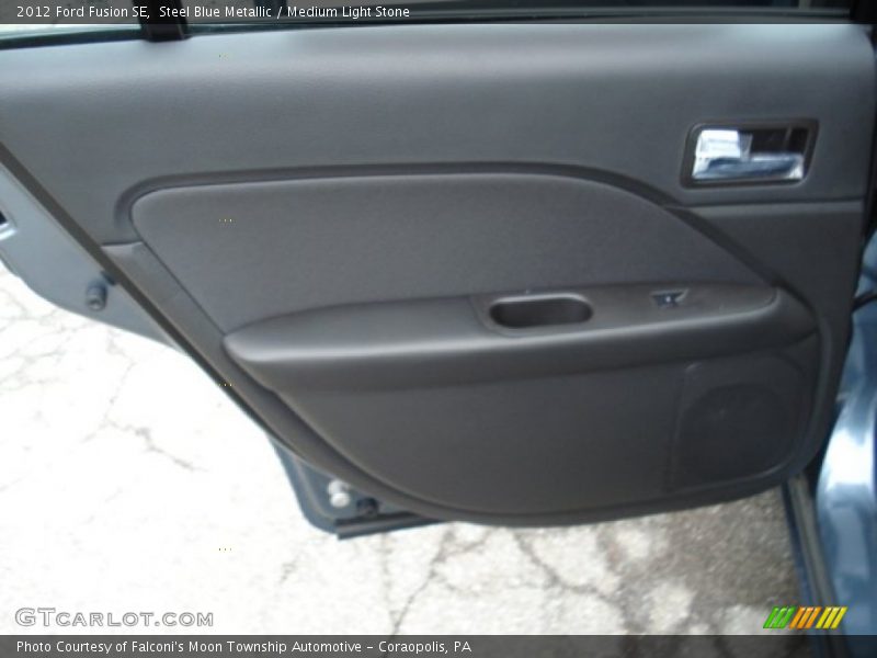 Steel Blue Metallic / Medium Light Stone 2012 Ford Fusion SE