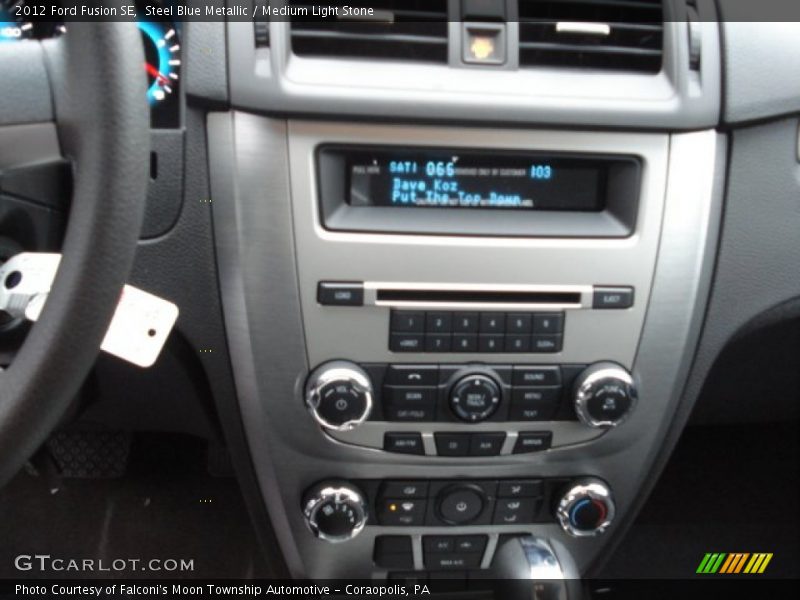 Steel Blue Metallic / Medium Light Stone 2012 Ford Fusion SE