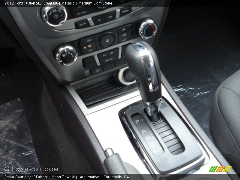 Steel Blue Metallic / Medium Light Stone 2012 Ford Fusion SE