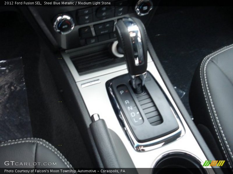 Steel Blue Metallic / Medium Light Stone 2012 Ford Fusion SEL