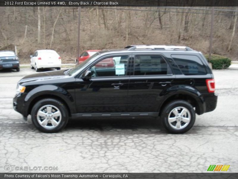 Ebony Black / Charcoal Black 2012 Ford Escape Limited V6 4WD