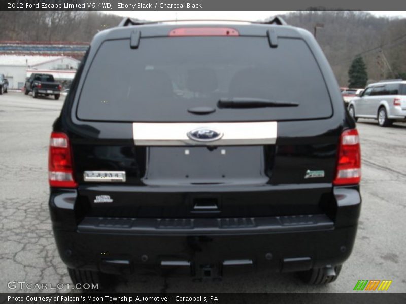 Ebony Black / Charcoal Black 2012 Ford Escape Limited V6 4WD