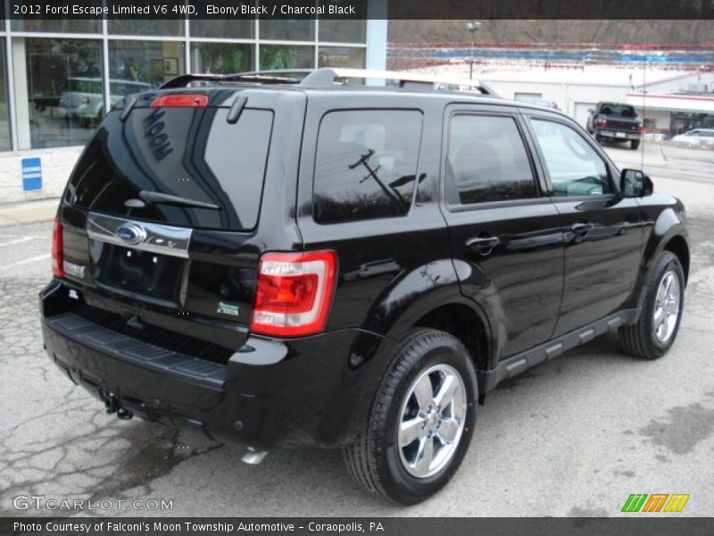 Ebony Black / Charcoal Black 2012 Ford Escape Limited V6 4WD