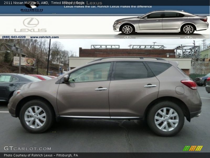 Tinted Bronze / Beige 2011 Nissan Murano SL AWD