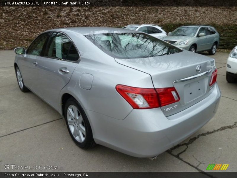 Tungsten Silver Pearl / Black 2009 Lexus ES 350