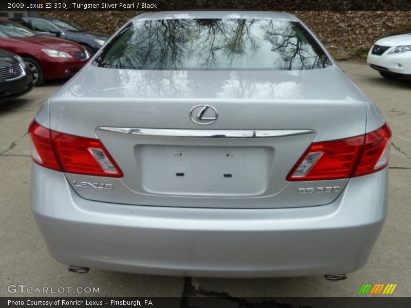 Tungsten Silver Pearl / Black 2009 Lexus ES 350