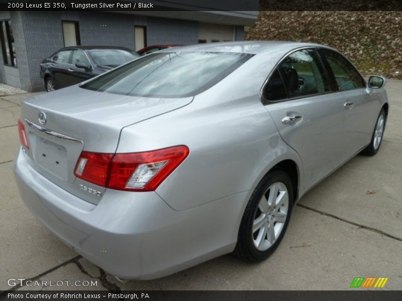 Tungsten Silver Pearl / Black 2009 Lexus ES 350