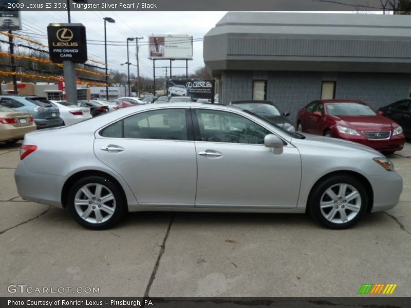 Tungsten Silver Pearl / Black 2009 Lexus ES 350