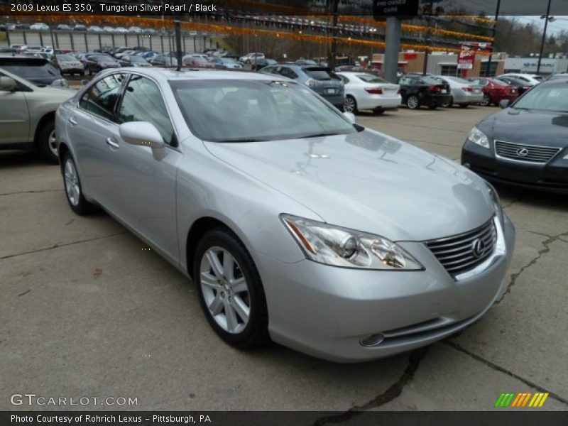 Tungsten Silver Pearl / Black 2009 Lexus ES 350