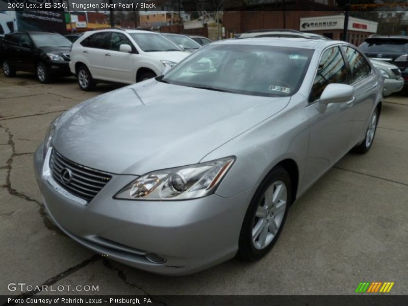 Tungsten Silver Pearl / Black 2009 Lexus ES 350