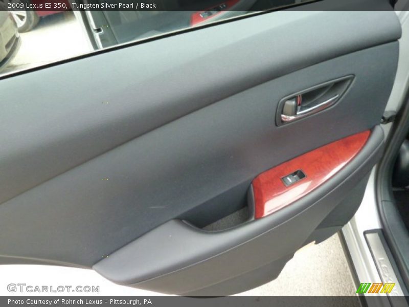Tungsten Silver Pearl / Black 2009 Lexus ES 350