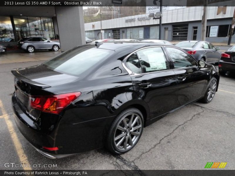 Obsidian Black / Black 2013 Lexus GS 350 AWD F Sport