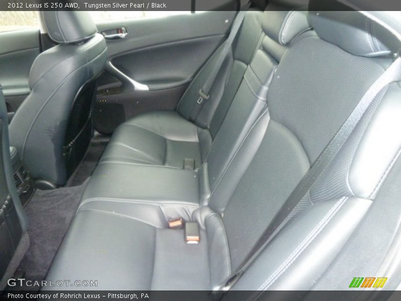Tungsten Silver Pearl / Black 2012 Lexus IS 250 AWD