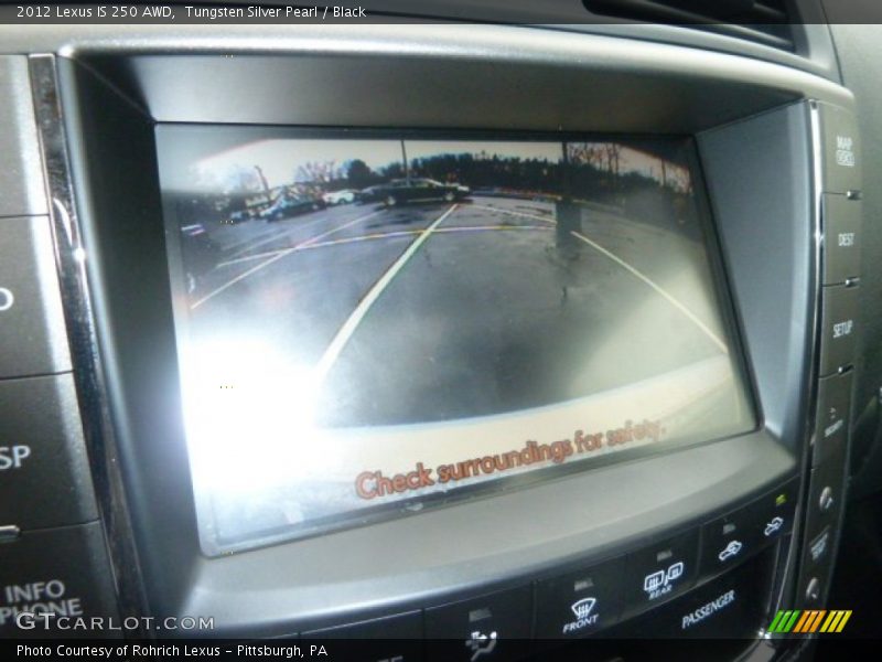 Tungsten Silver Pearl / Black 2012 Lexus IS 250 AWD