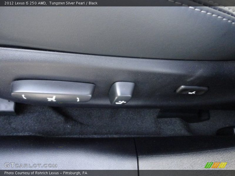 Tungsten Silver Pearl / Black 2012 Lexus IS 250 AWD
