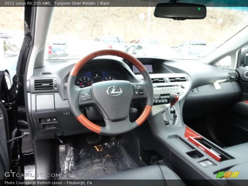 Tungsten Silver Metallic / Black 2012 Lexus RX 350 AWD