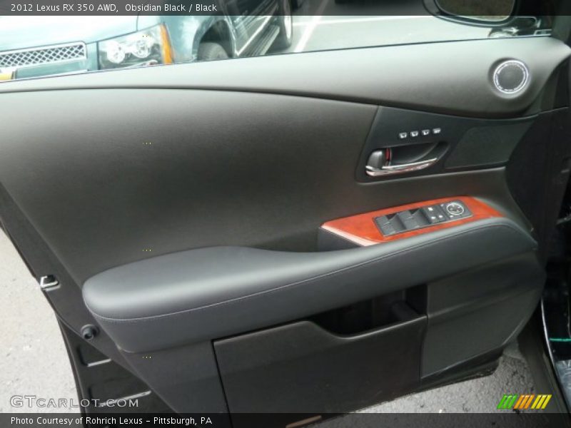 Obsidian Black / Black 2012 Lexus RX 350 AWD
