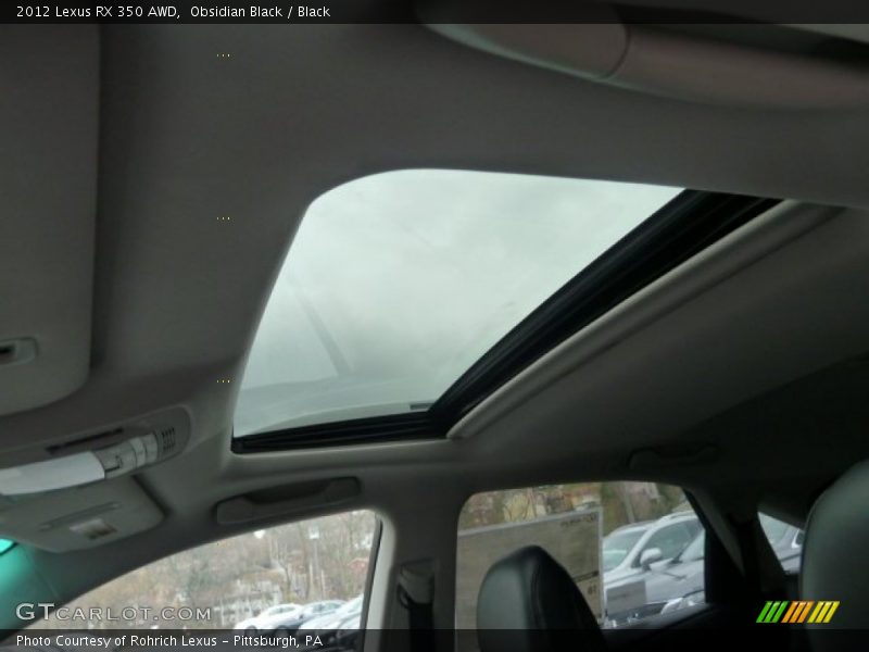 Obsidian Black / Black 2012 Lexus RX 350 AWD