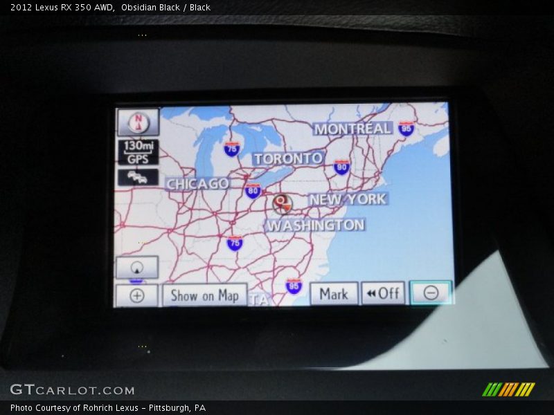 Obsidian Black / Black 2012 Lexus RX 350 AWD