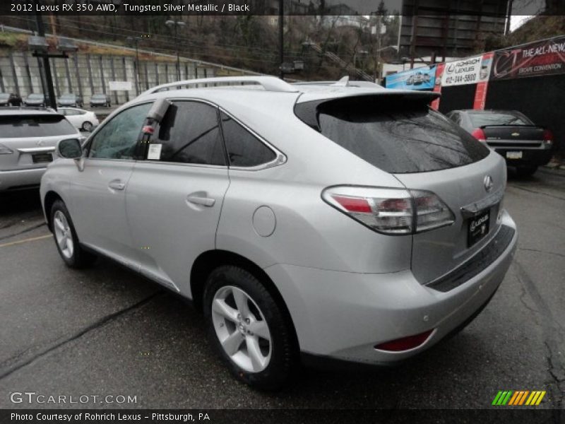 Tungsten Silver Metallic / Black 2012 Lexus RX 350 AWD