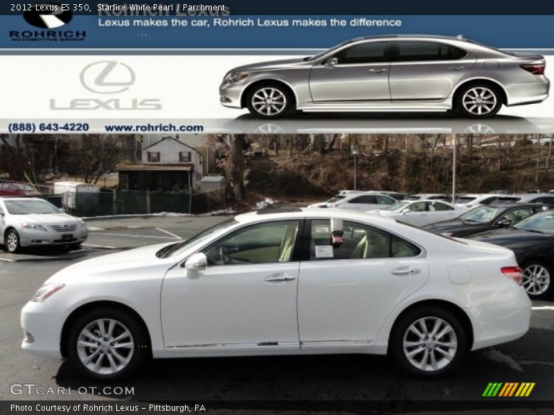 Starfire White Pearl / Parchment 2012 Lexus ES 350