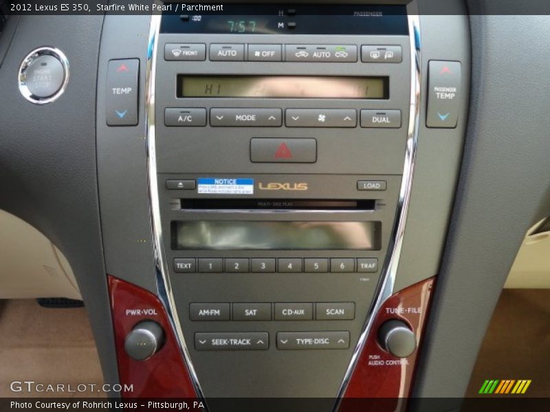 Starfire White Pearl / Parchment 2012 Lexus ES 350
