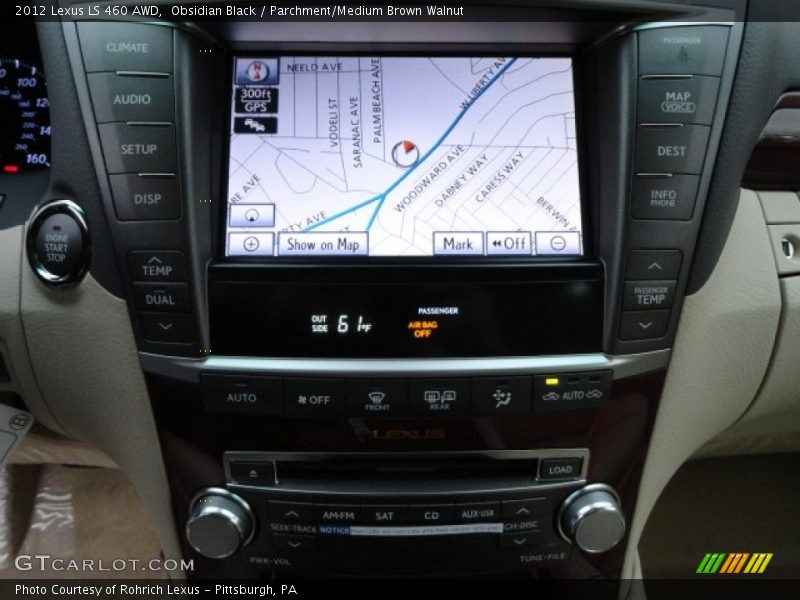 Controls of 2012 LS 460 AWD