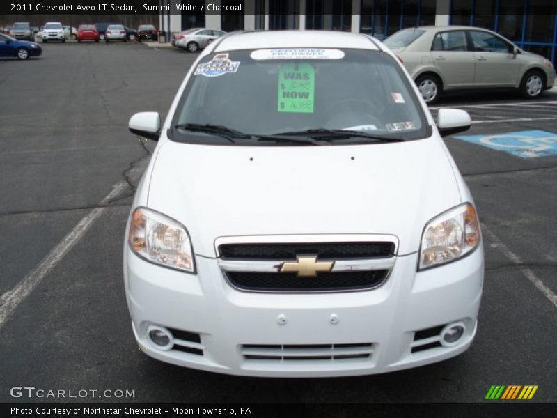 Summit White / Charcoal 2011 Chevrolet Aveo LT Sedan