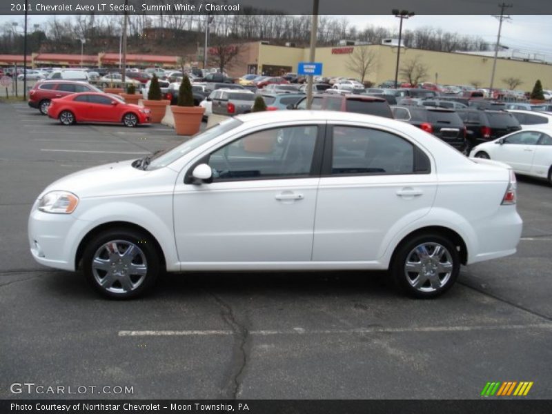 Summit White / Charcoal 2011 Chevrolet Aveo LT Sedan