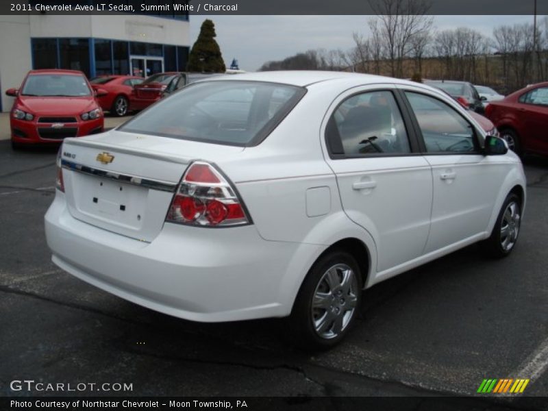 Summit White / Charcoal 2011 Chevrolet Aveo LT Sedan
