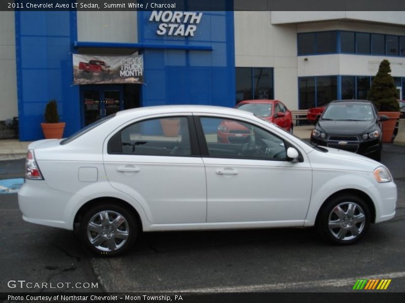 Summit White / Charcoal 2011 Chevrolet Aveo LT Sedan