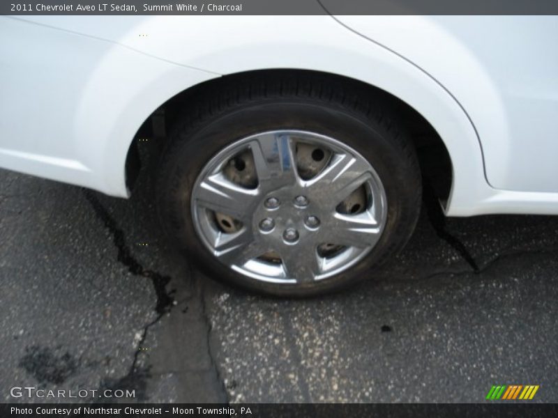 Summit White / Charcoal 2011 Chevrolet Aveo LT Sedan