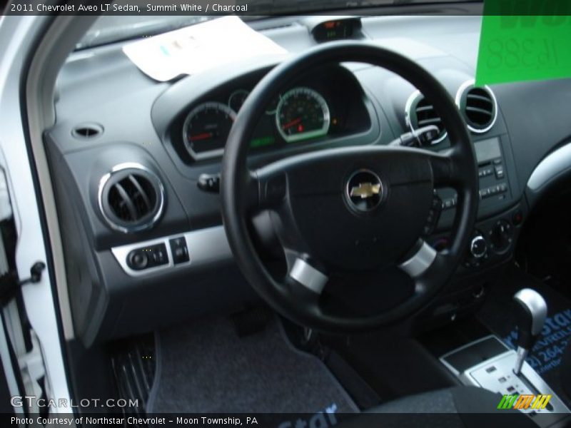 Summit White / Charcoal 2011 Chevrolet Aveo LT Sedan