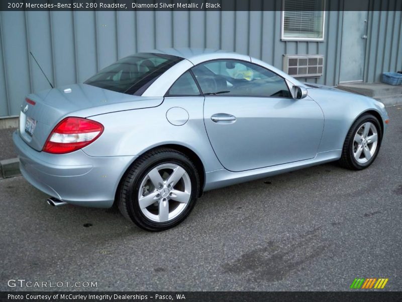 Diamond Silver Metallic / Black 2007 Mercedes-Benz SLK 280 Roadster