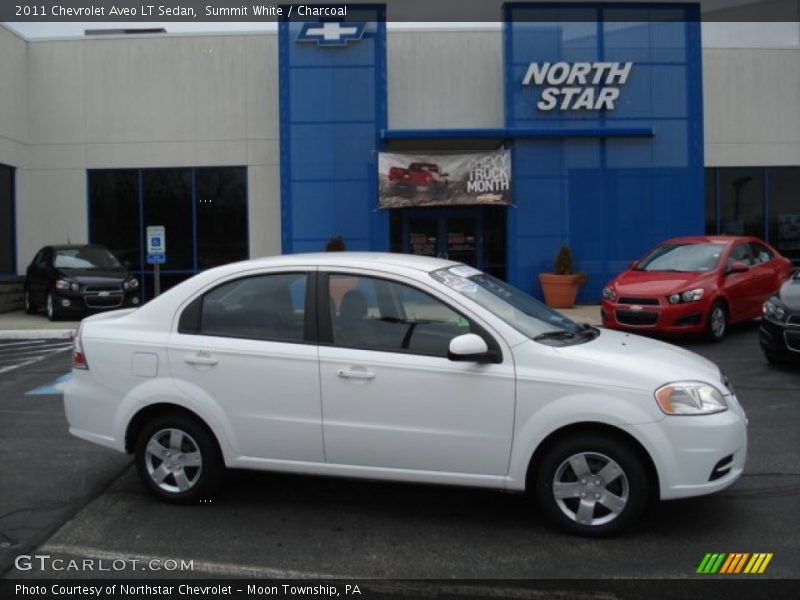 Summit White / Charcoal 2011 Chevrolet Aveo LT Sedan