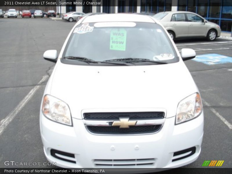 Summit White / Charcoal 2011 Chevrolet Aveo LT Sedan