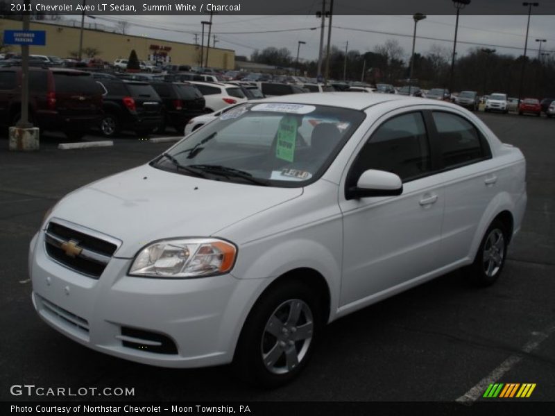 Summit White / Charcoal 2011 Chevrolet Aveo LT Sedan