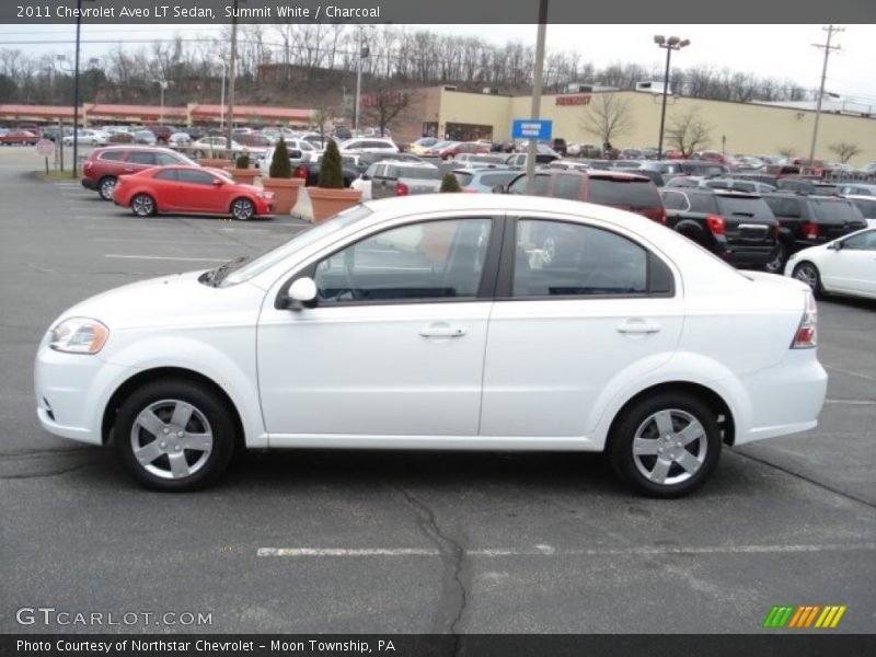 Summit White / Charcoal 2011 Chevrolet Aveo LT Sedan